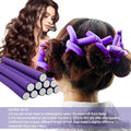 Pack Of 10 Hair Rollers Papilotten Hair Rollers Curls Without Heat Foam Curlers For Women Random Color