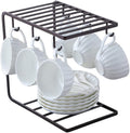Metal Mug Stand Holder Tree Rack – Modern Space-Saving Mug Organizer with Smooth Hooks for Kitchen & Coffee Corner Decor