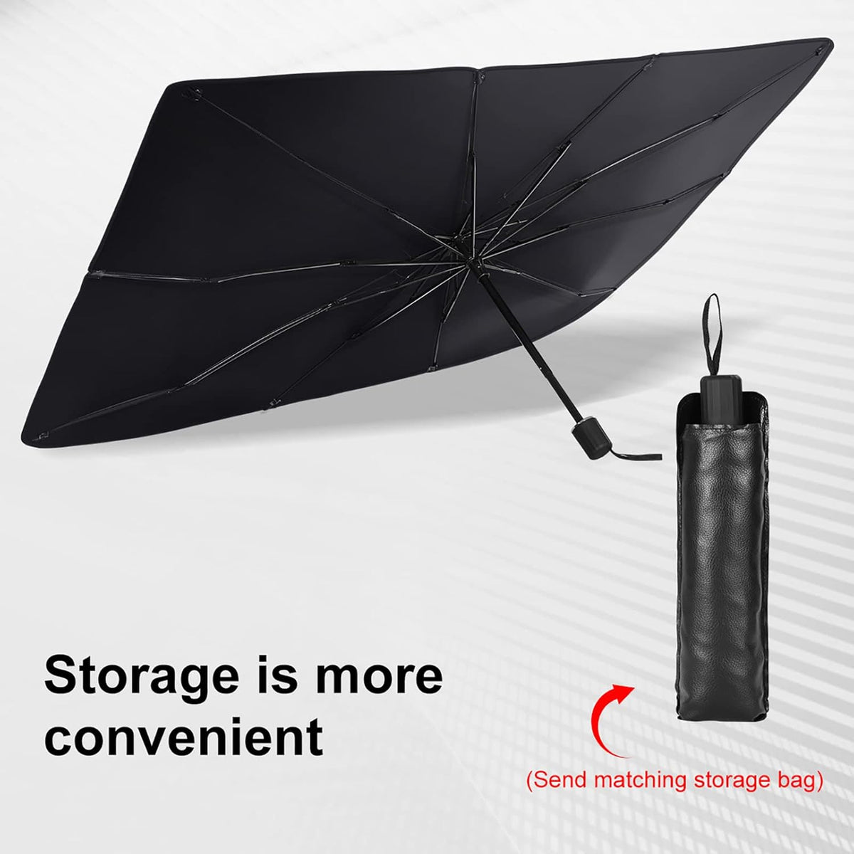 Foldable Car Windshield Umbrellas Car Windshield Sun Shade Umbrella For Front Windows Suitable For Windshields Of Various Car Models