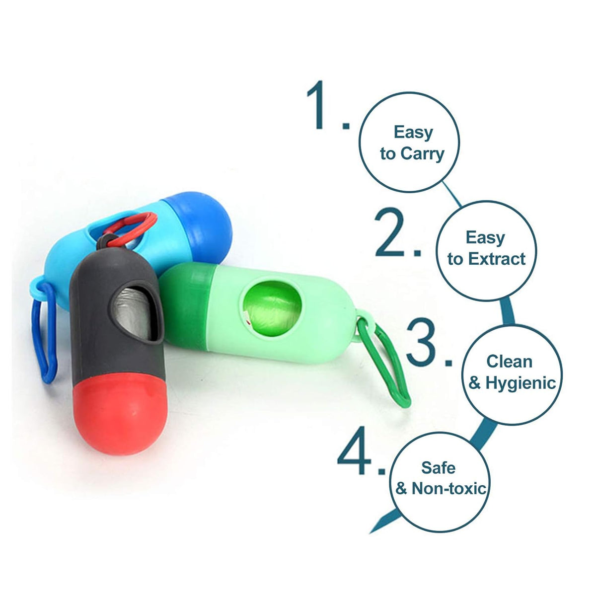 Disposable Baby Diapers Bag Box Kit With Dispenser Lead Clip Random Color