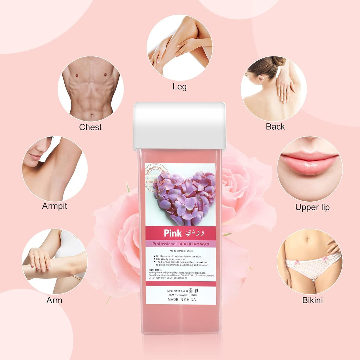 Refill Hair Removal Wax Roller Random Flavor