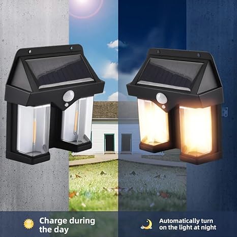 Outdoor Solar Wall Lamp Outdoor Tungsten Lamp Induction Garden Lamp Garden Villa Night Lamp Pack Of 1 2