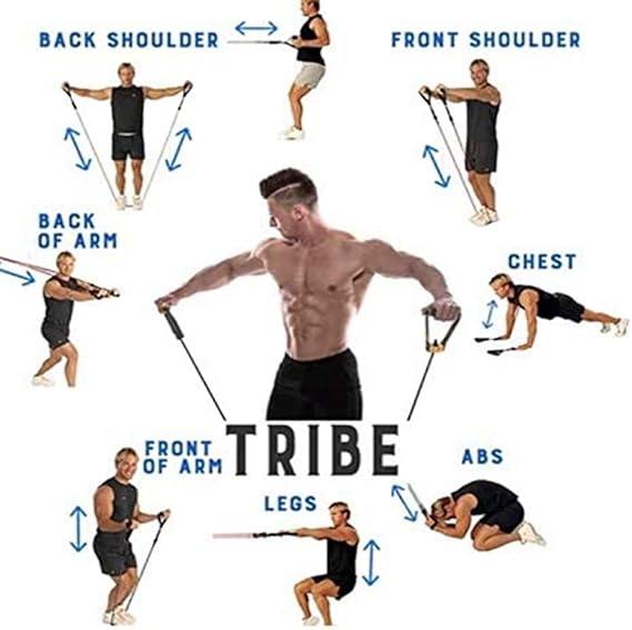 11 Piece Power Resistance Band Set Strength Training Yoga Sports Fitness Band Equipment For Men And Women 3109638