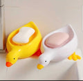 Cute Self-Draining Duck-Shaped Soap Holder Dish