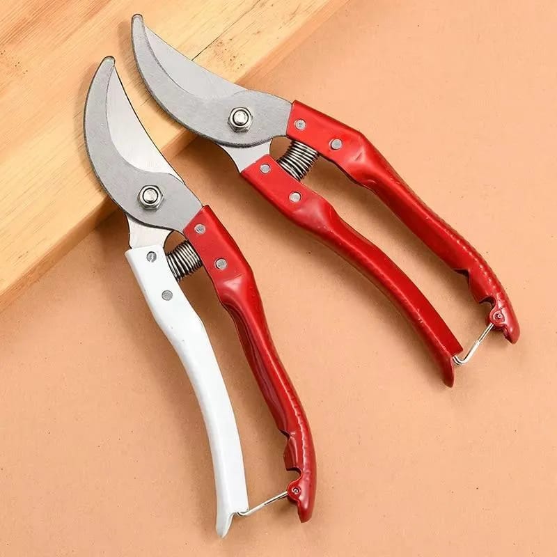 High Carbon Steel Pruning Shears Cutter – Stainless Steel Gardening Scissor for Plant & Branch Cutting