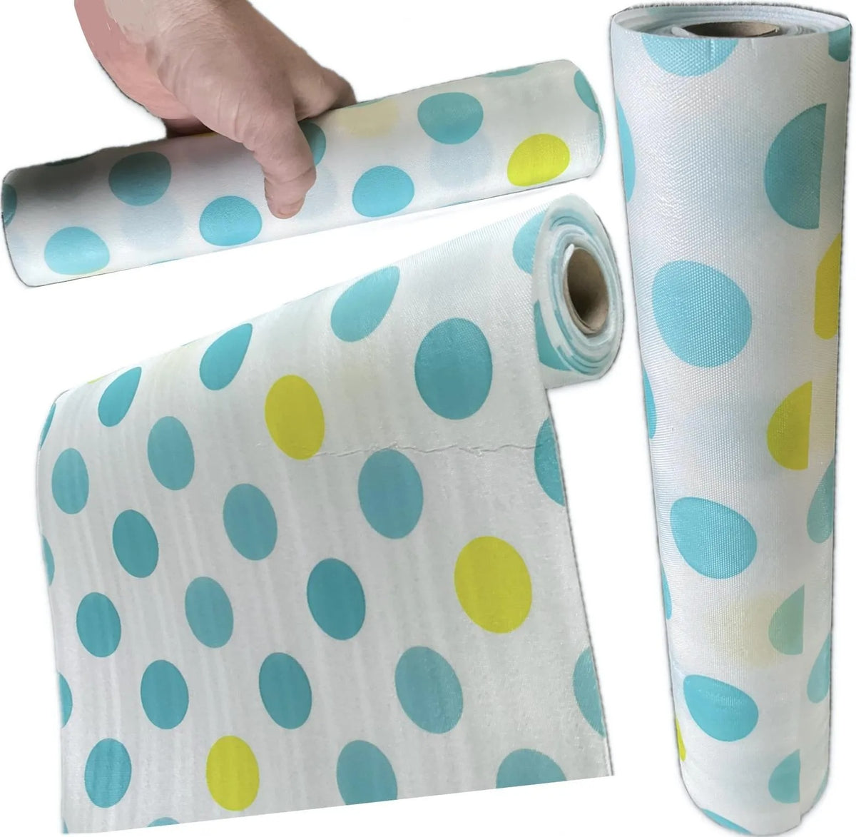 Kitchen Polka Foamic Sheet – Waterproof & Oil Resistant Decorative Cover for Walls and Counters.45x150cm. Random Colors