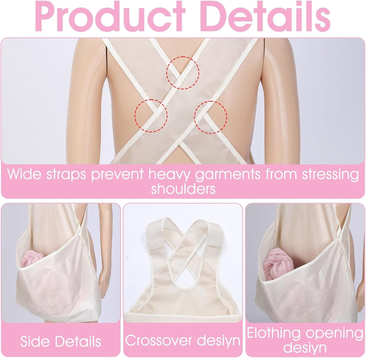 Laundry Bag Apron With Pocket Durable Fabric Storage Organizer Apron Size 21x22 Cm Pocket Size 22x14 Cm | Random Color