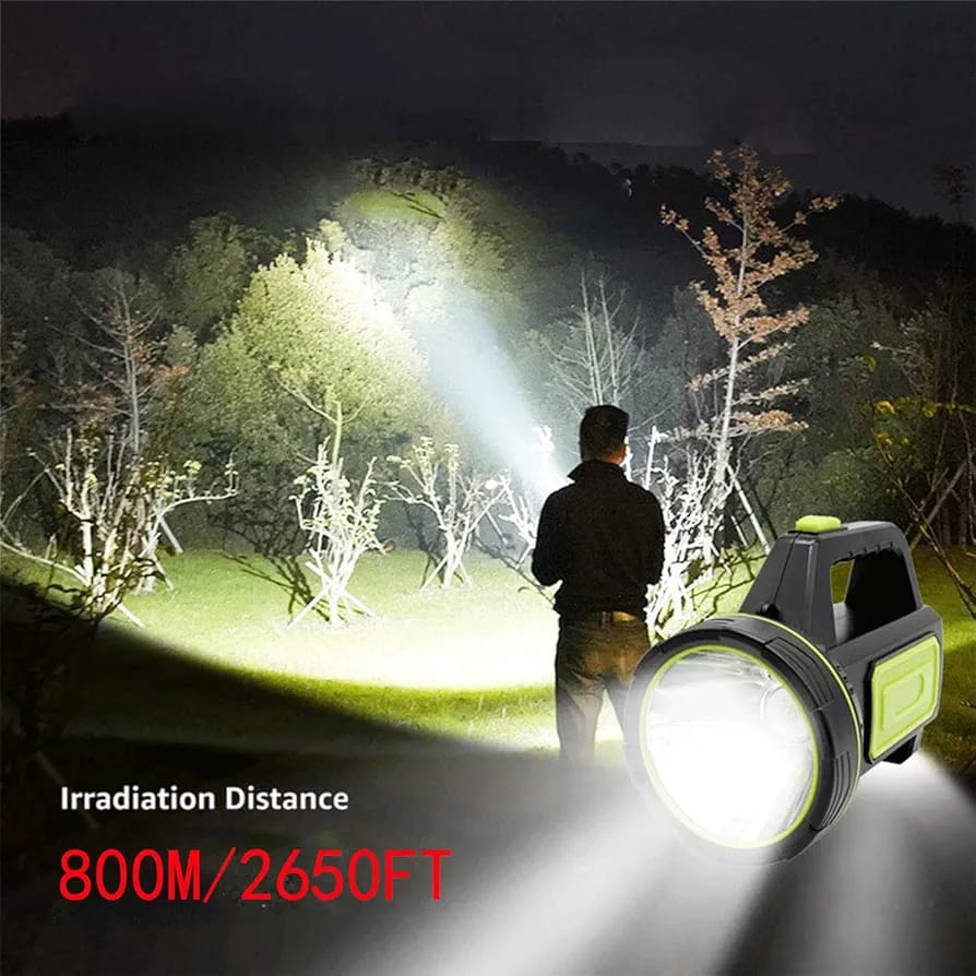 LED Searchlights Handheld Lantern 13000LM 2 Modes USB Rechargeable LED Flashlights High Power Outdoors Camping Hunting Lamp Portable Spotlight