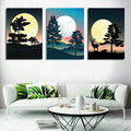 Set of 3 Wall Art Wooden Phototile Frames for Wall Decor