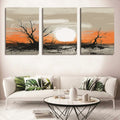 Set of 3 Wall Art Wooden Phototile Frames for Wall Decor
