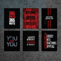 Set of 6 Premium Wall Art Photo Tiles – Modern Home Decor Sets 8x11