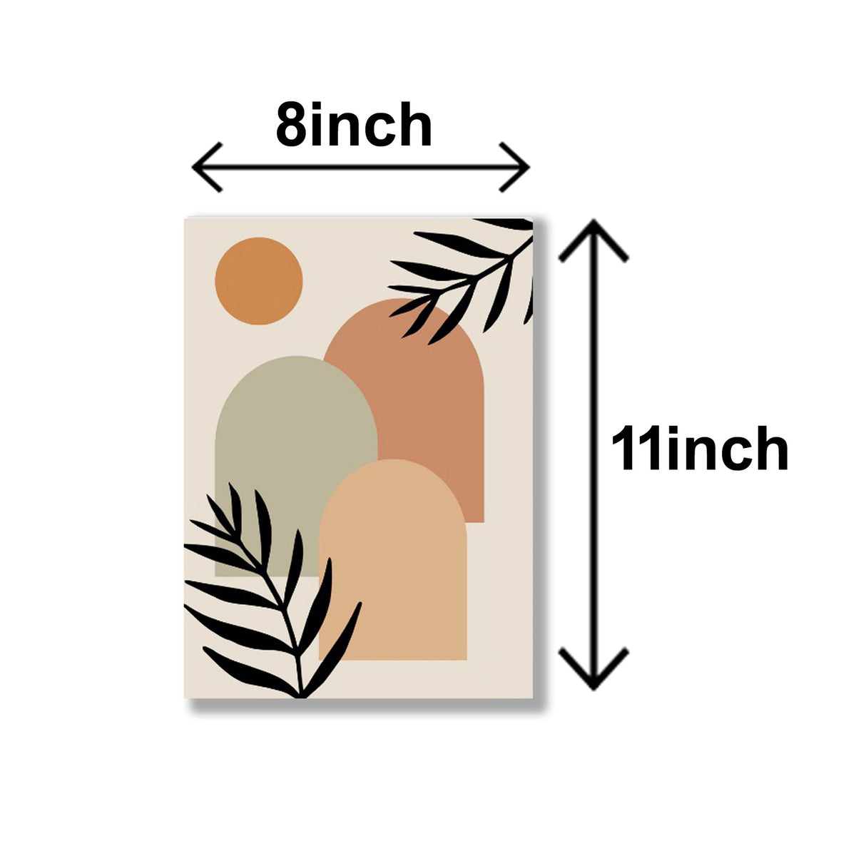 Set Of 6 Abstract Art Wooden Canvas Frames For Wall Decoration Sticky Photo Tiles