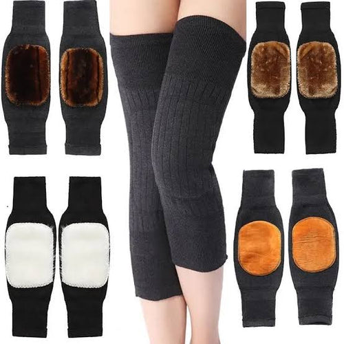 1 Pair Knee Warmer | Winter Warm Thermal Knee Warmers | Knee Protector (Random Color)
