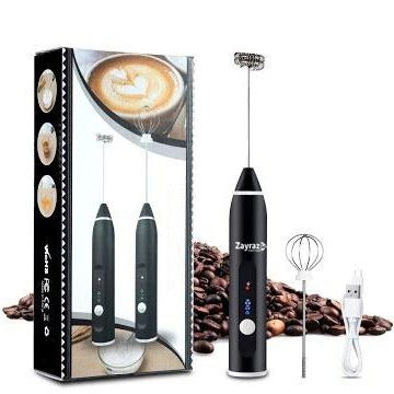 2 in 1 Coffee Beater Rechargeable Smooth Mixing Easy Use Compact Design Comfortable Handling