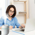 Humidier With Warm Led Outline Usb Portable Air Humidifier Essential Oil Diffuser Modes Auto Off With Led Light For Home Car Mist Maker Face Steamer Car Air Fresheners 1960897