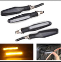 Pack Of 2 Pair4Pcs Audi Flow Style Led Motorcycle Turn Signals Indicator Amber Light