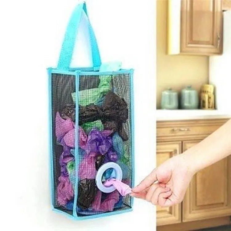 Plastic Shopping Bag Storage Basket Kitchen Accessories Reusable Grocery Potatoes Garbage Bag Holder 671389