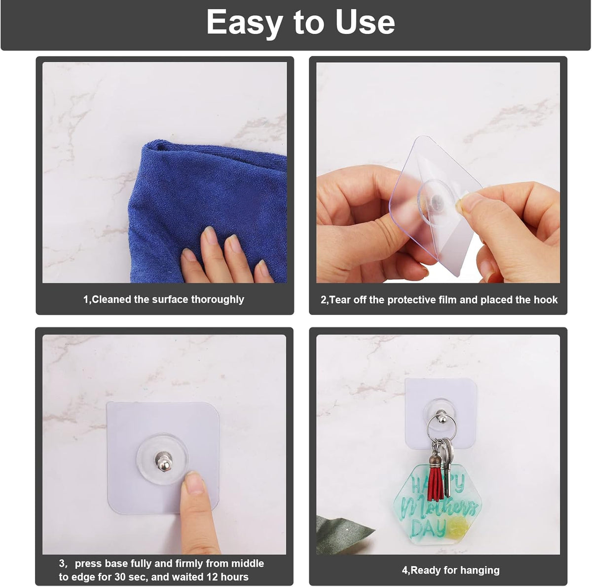 10 Pcs Self Adhesive Wall Screws Self Adhesive Hanging Nails Adhesive Screws Wall Mount Hooks