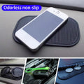 1 Pc Car Dashboard Sticky Pad Anti Slide Fixate Sticky Mat Pad For Car Dashboard Anti Slide Sticky Pad For Cell Phone Keys Glass Mirrors Black