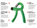 Simple Adjustable Hand Gripper Strengthener Wrist Amp Forearm Workout Trainer Random Color