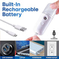 Nano Facial Mist Sprayer 30Ml Handy Atomization Machine Face Moisturizing Hydration Usb Charging Random Color