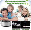 Ashtray With Air Purifier Ashtray Smokeless Multipurpose Ashtray With Air Purifier Function 2 In 1 Air Purifier Quiet Ashtray Ashtray Multifunction Electronic Smokeless Car Ashtray For Home Ca