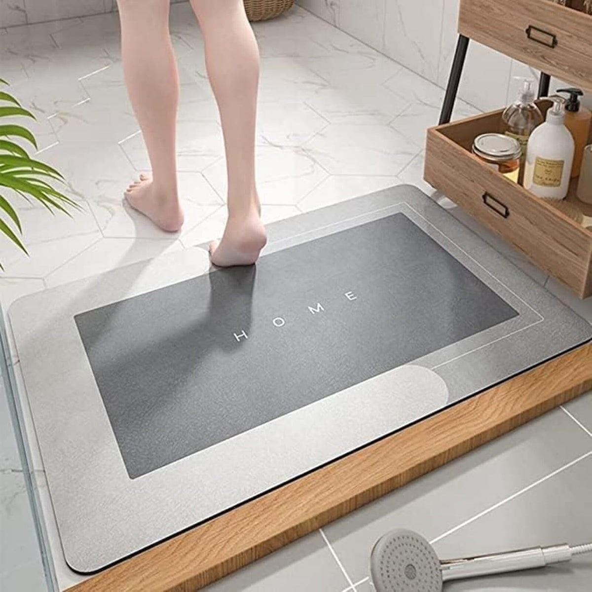 Super Absorbent Quick Drying Thin Bath Mat Non Slip Stain Resistant Bathroom Rug For Bathroom Kitchen Living Room Easy To Clean Door Mat Anti Slip Bath Mat Quick Drying Absorbent Mat For Home And Kitchen Random Color