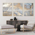 3Pcs Islamic Calligraphy Wall Frame Set Arabic Calligraphy Art For Bedroom And Drawing Room Decor Perfect Home Decoration Wall Frames 3214622