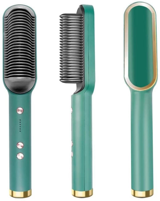 909 Hair Straightener Brush | 6 Heating Modes Electric Hair Straightener Comb (Random Color)