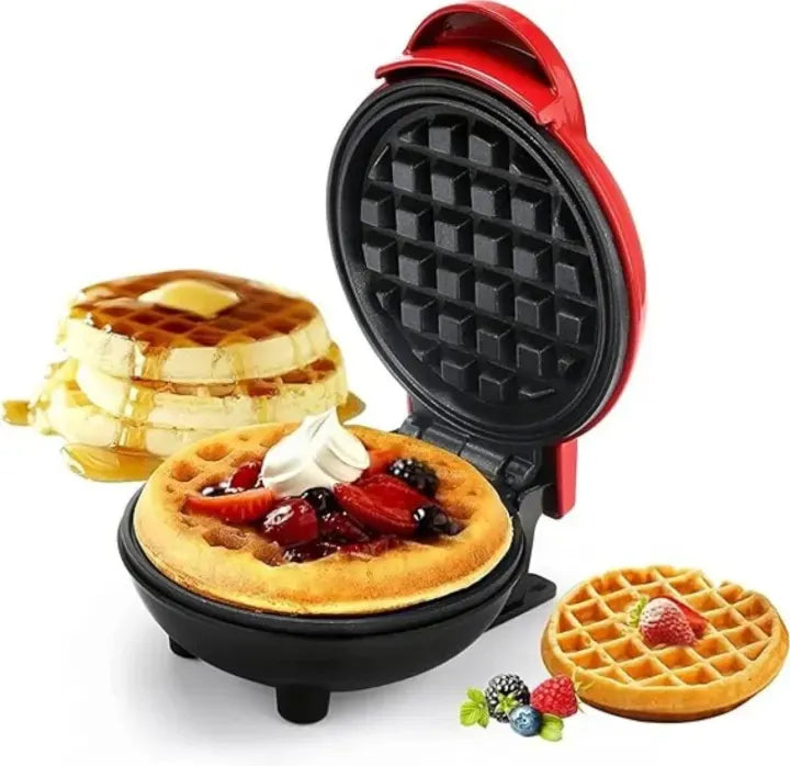 Waffle Maker Breakfast Machine – Non Stick Easy Clean Compact Electric Appliance For Quick And Delicious Homemade Waffles