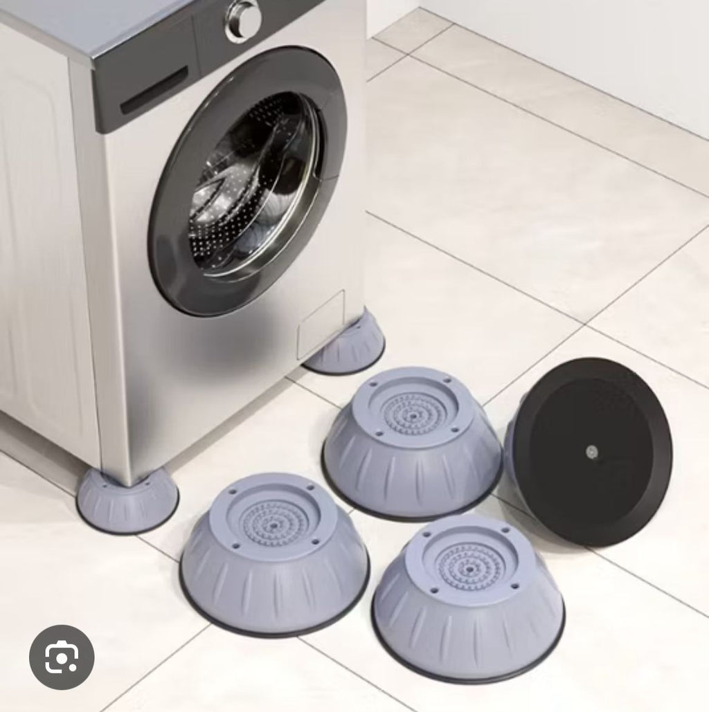 4Pcs Universal Anti-Vibration Feet Pads — Non-Slip Rubber Mats for Washing Machines, Dryers, Refrigerators & Furniture | Noise & Shake Reduction ( Big Size)