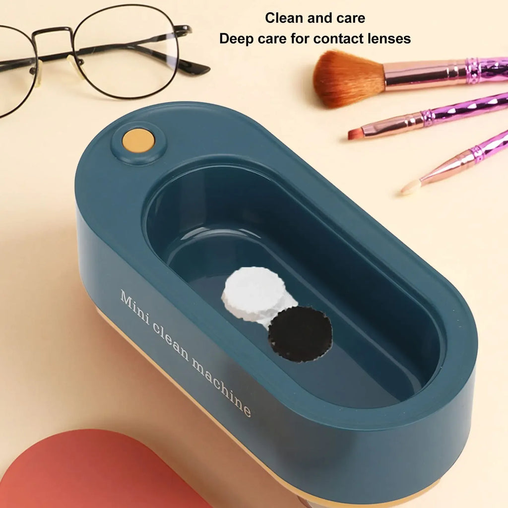 High-Frequency Vibration Ultrasonic Cleaner Machine – Portable Cleaning Device For Jewelry, Glasses, And Watches (Random Color)