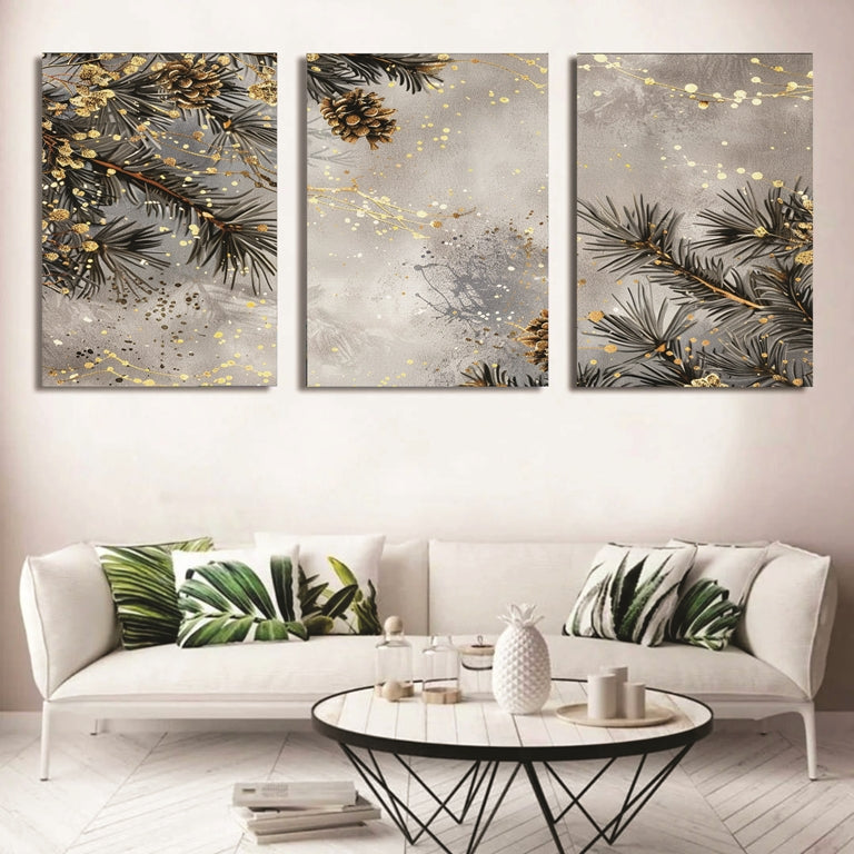 Set of 3 Wall Art Wooden Phototile Frames for Wall Decor