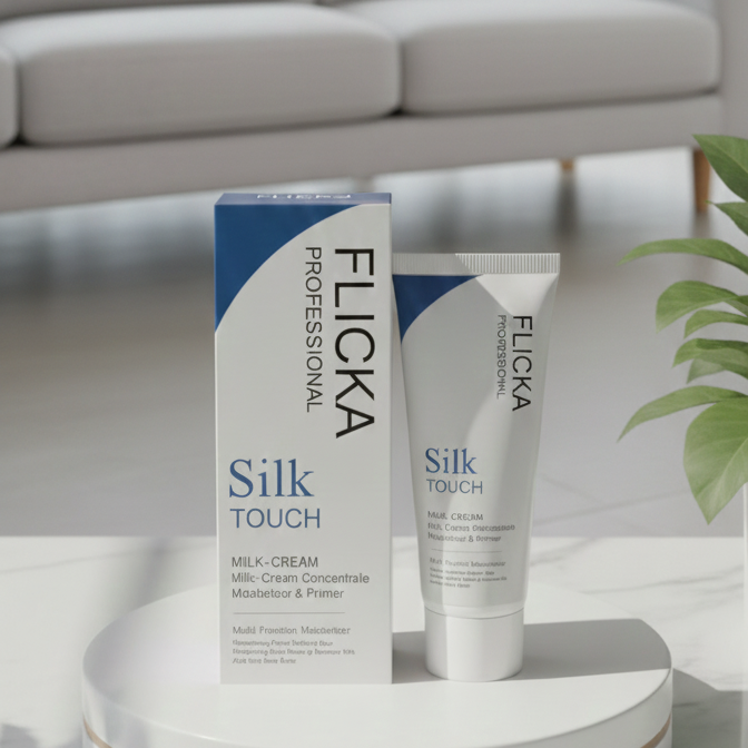 FLiCKA Silk Touch 3‑in‑1 Moisturizer & Primer | Hydrating, Lightweight, Long‑Lasting | Pore Minimizer |