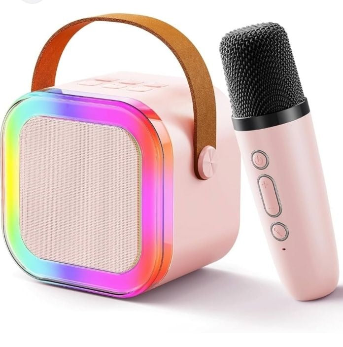 K12 Portable Speaker With Mic | Karaoke Microphone With Speaker | Portable Wireless Bluetooth Speaker - Double Mic