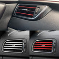 Car Air Conditioning Grill Moulding For Decorating Car Ac Decor Strip Only Red Colour