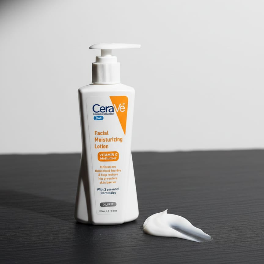 CeraVe Facial Moisturizing Lotion – Hydrating & Gentle for All Skin Types, 200ml