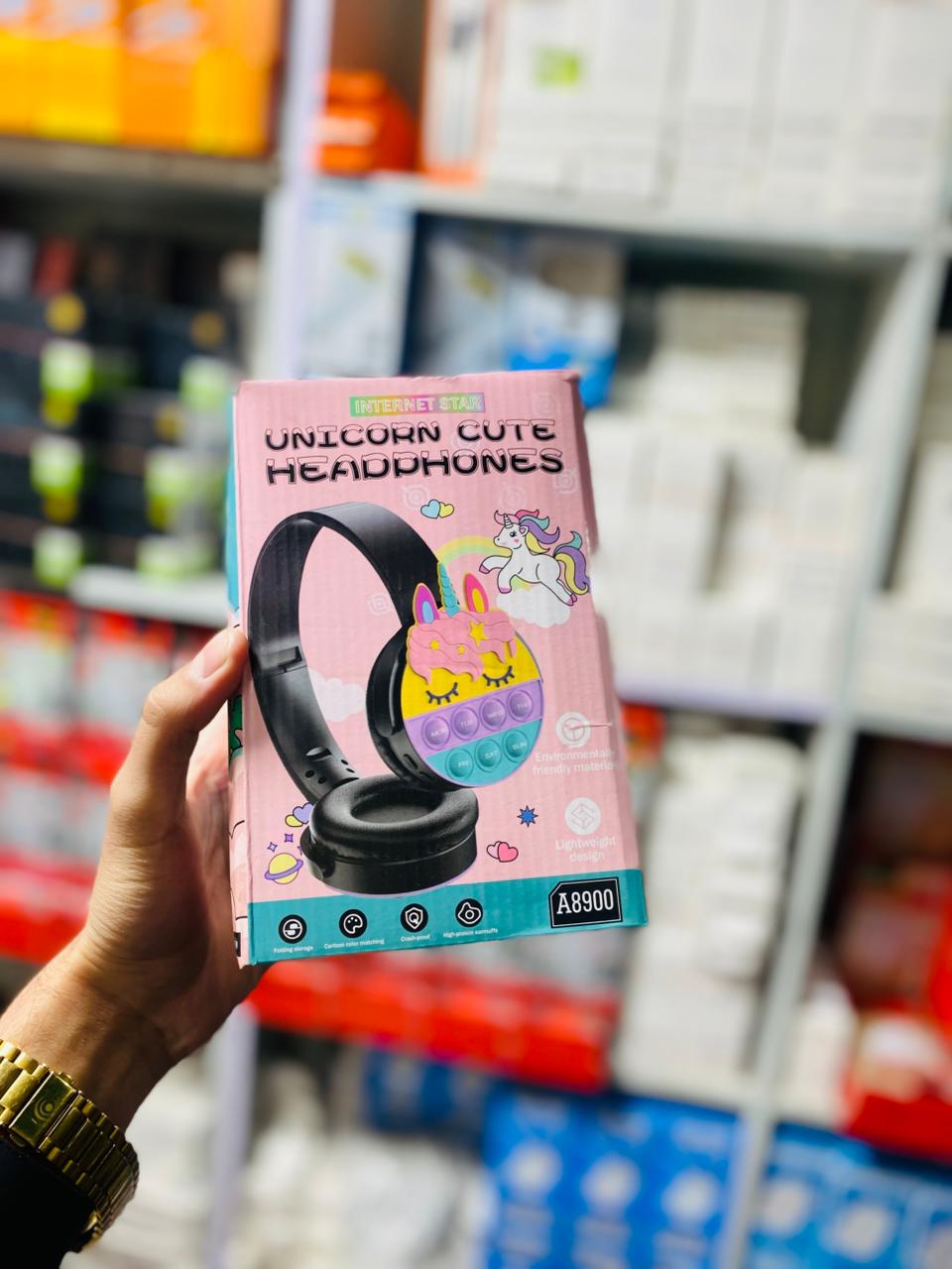 SAMONPOW Kids Bluetooth Headphones – Wireless, Noise-Cancelling, with Microphone | Soft Silicone On-Ear Headphones for School, Travel, Tablet & Phone (random colour)