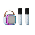 Mini Portable Karaoke Bluetooth Speaker With 2 Mike Audio Integrated Microphone Home Karaoke Wireless Bluetooth Speakerrandom Color