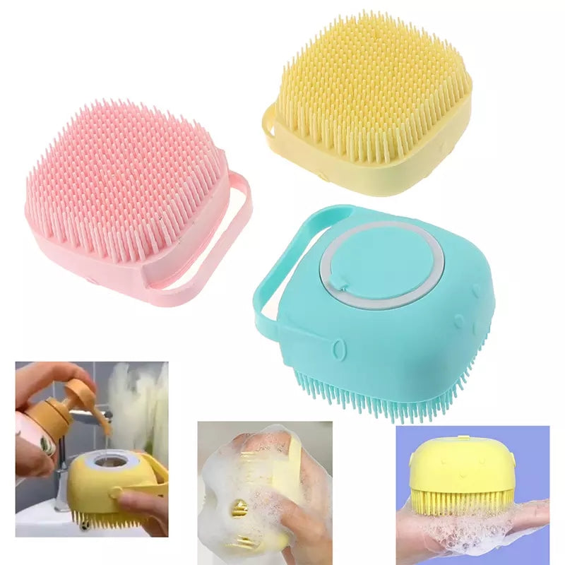 Mini Bath Brush With Box Random Color 3