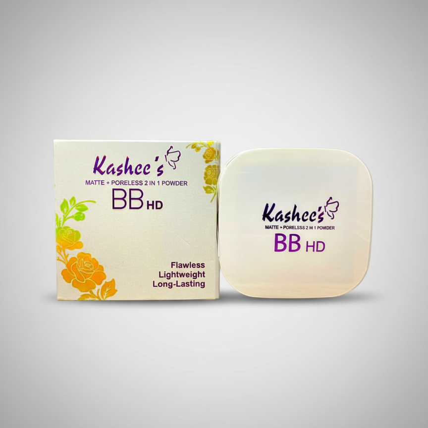 Kashees 2 In 1 Flawless BB HD Face Powder – Dual Action Brightening And Smoothing Powder For Perfect Coverage And Long-Lasting Matte Finish