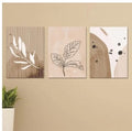 Set Of 3  Art Wooden Frames For Wall Decoration / Sticky Photo Tile