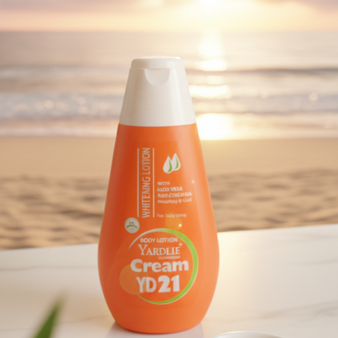 Yardlie Professional YD 21 Whitening Body Lotion with Aloe Vera and Collagen: Hydrating and Protecting Daily Skin Care
