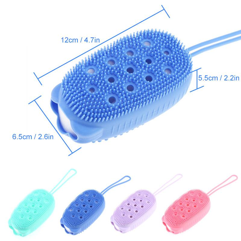 Silicone Soap Bath Massage Bath Body Brush High Quality Silicon Bath Brush Random Color