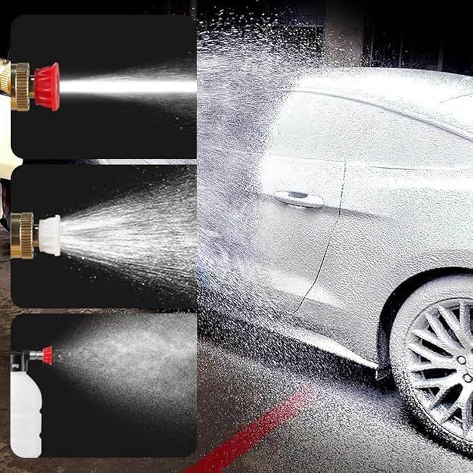 Automatic Cordless Car Wash Spray Gun | 48V High Pressure Lithium Battery | Wireless Foam Jet Washer (Single & Double Battery) - Double Battery
