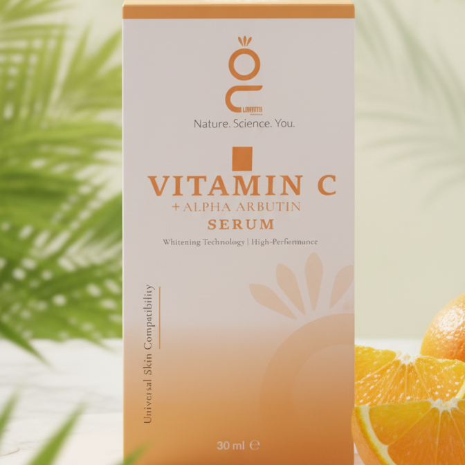 Vitamin C + Alpha Arbutin Serum 30ml | Brightening And Anti-Aging Face Serum | Reduces Dark Spots, Pigmentation, And Boosts Radiant, Even-Toned Skin