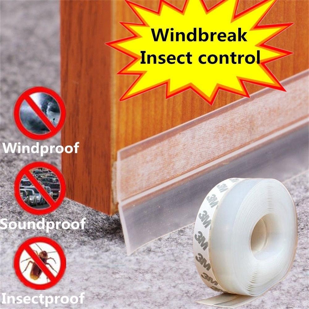 5M Flexible Door Bottom Sealing Strip Mosquito and Mouse Kitchen Stopper Wind Dust Blocker Water Proof Wind Proof Sealer Gap Fill