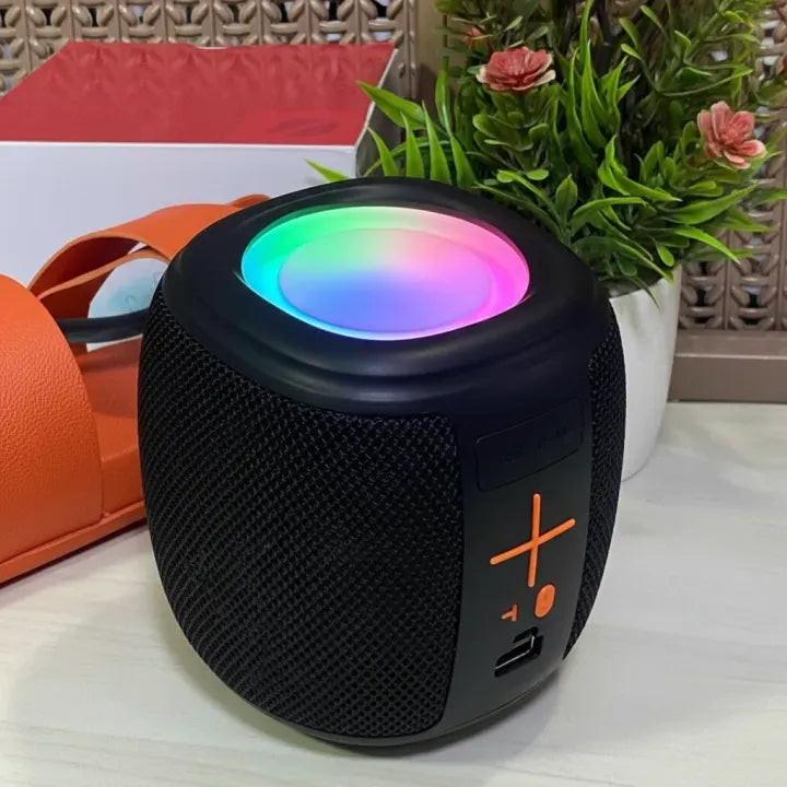 KBroad Waterproof Portable Bluetooth Speaker with RGB LED Lights – IPX6 Bass Boost Speaker for Outdoor, Party & Beach Use