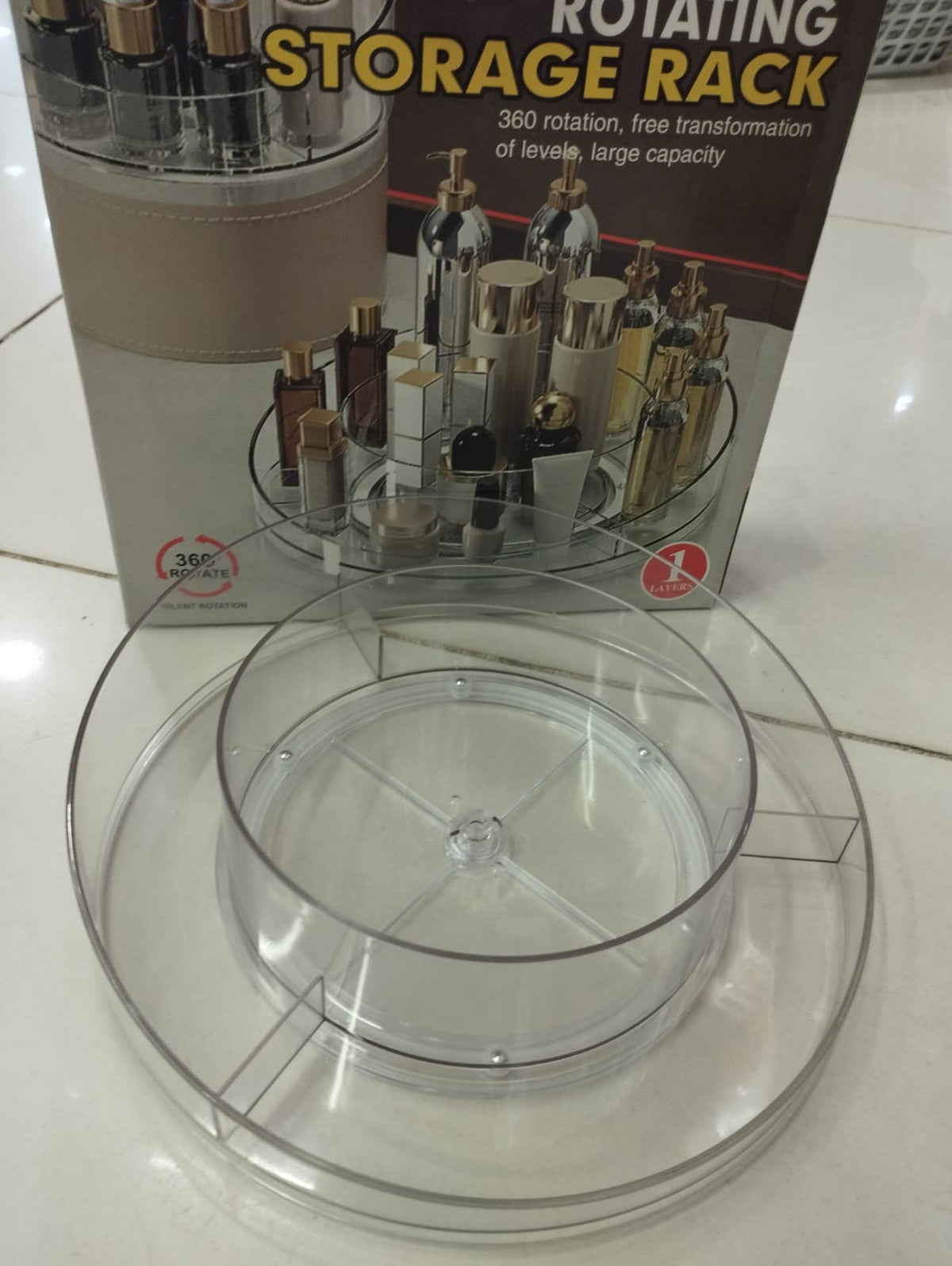360° Rotating Makeup Storage Organizer