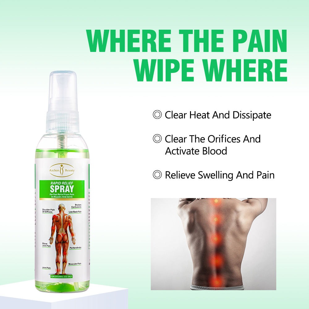 Aichun Beauty Joint Pain Relief Muscle Rapid Relief Spray Fast Absorbing Perfect Choice For Daily Care - 100ML